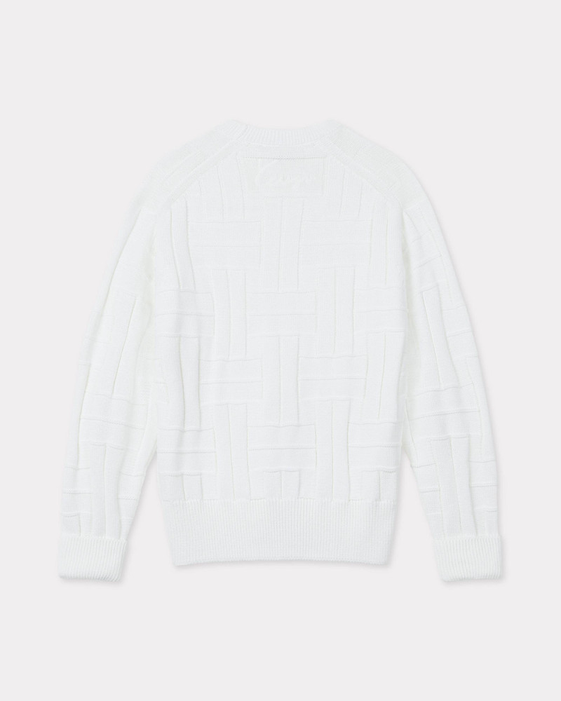 KENZO 'KENZO Weave' embroidered jumper in cotton outlook