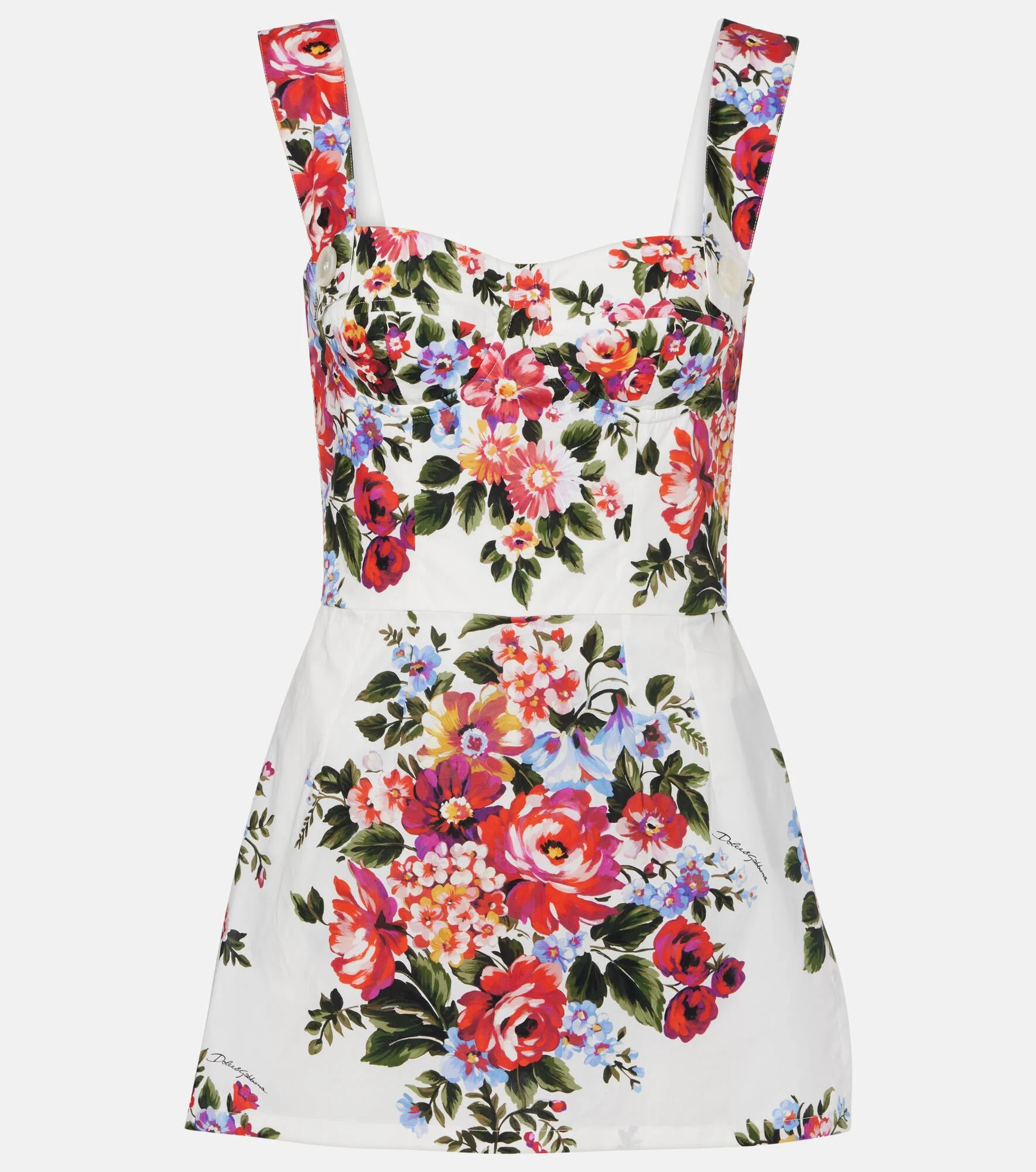 Floral cotton minidress - 1