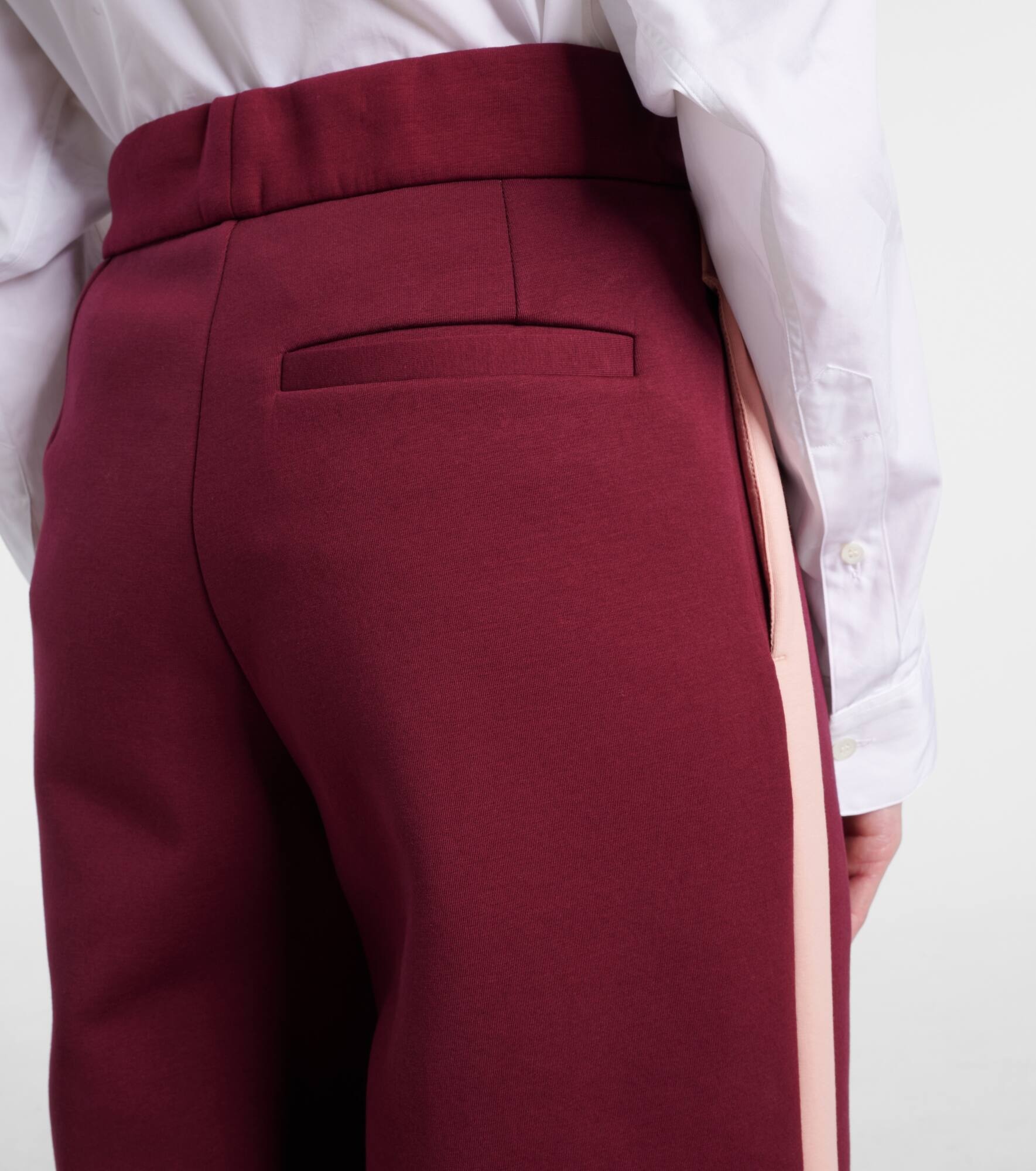 High-rise cotton-blend wide-leg pants - 6