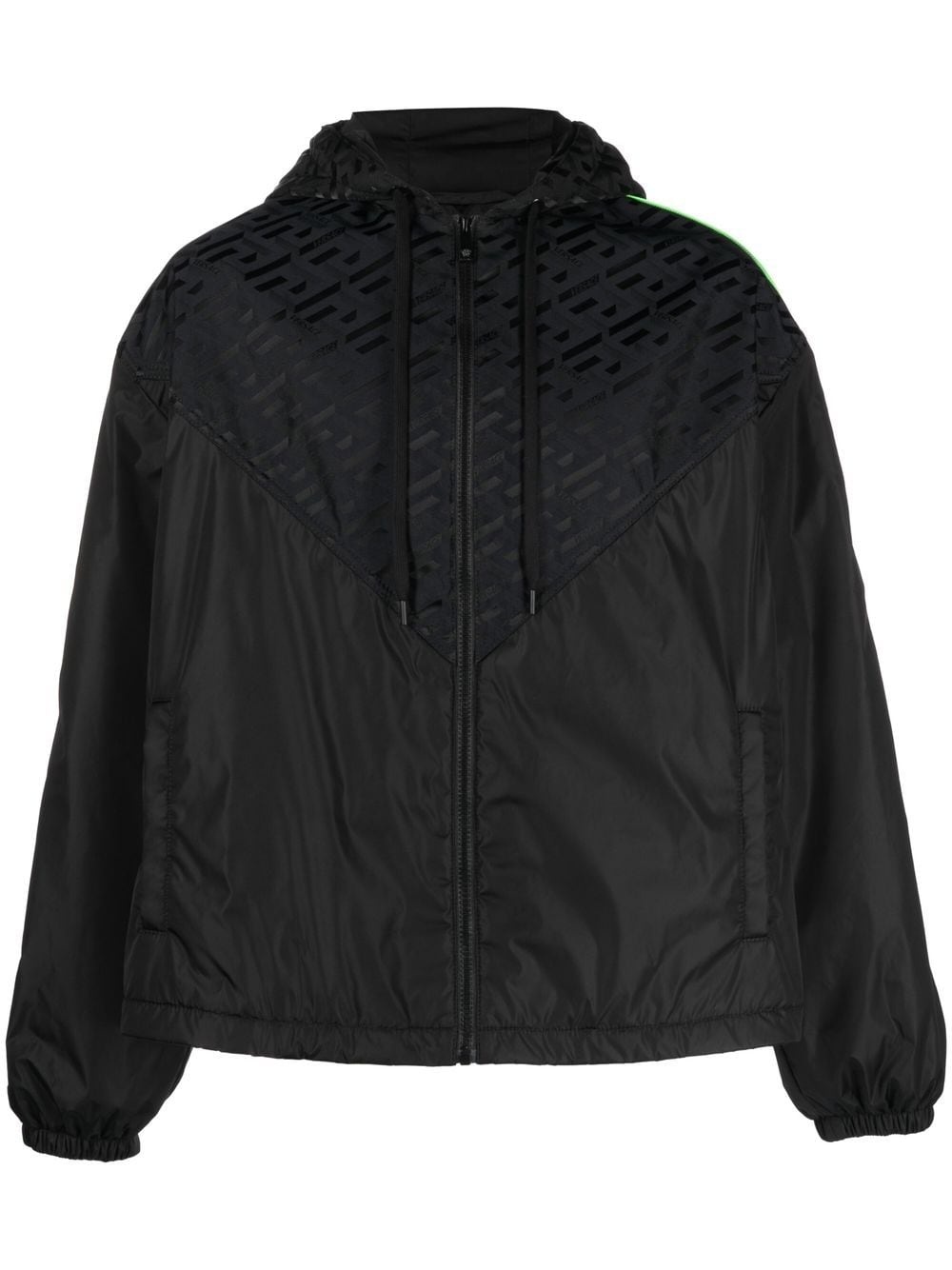 panelled logo-print track jacket - 1