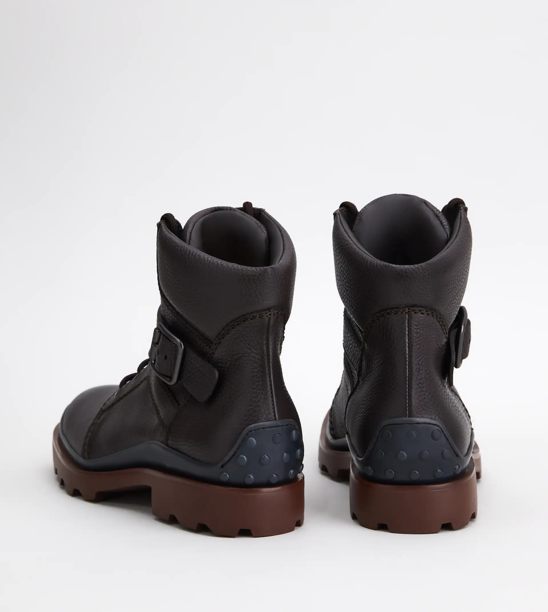 ANKLE BOOTS IN LEATHER - BROWN - 4