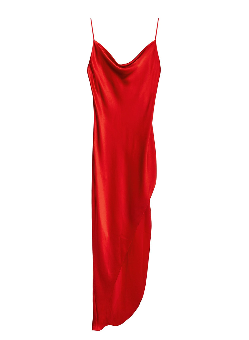 Cowl Neck Slip Dress with High Slit 1