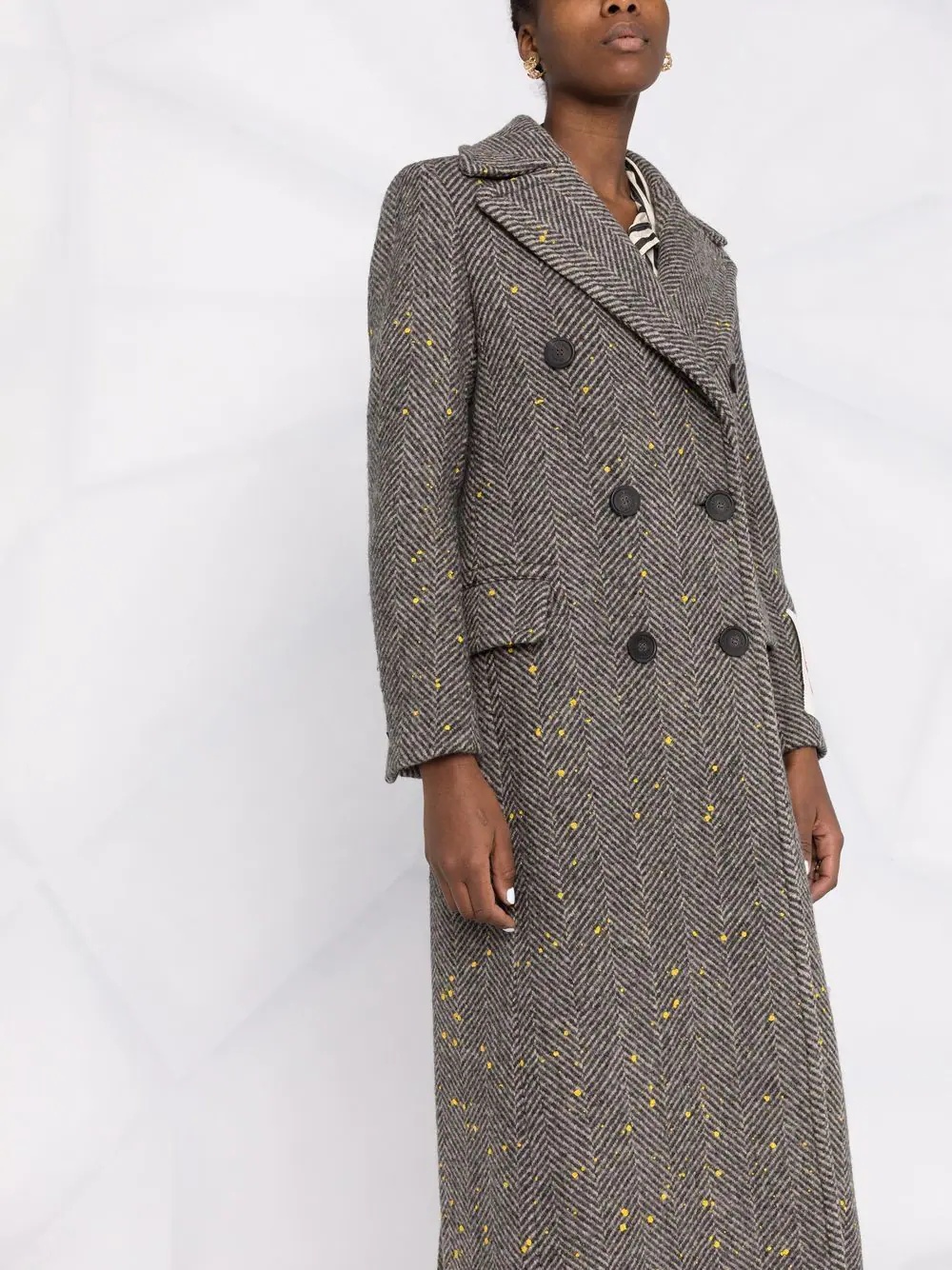 Berhen long herringbone coat - 3
