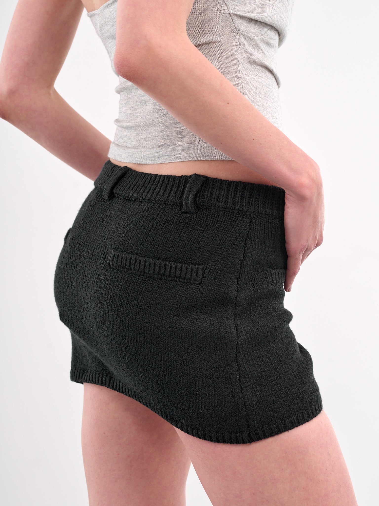 Knit Mini Skirt - 5