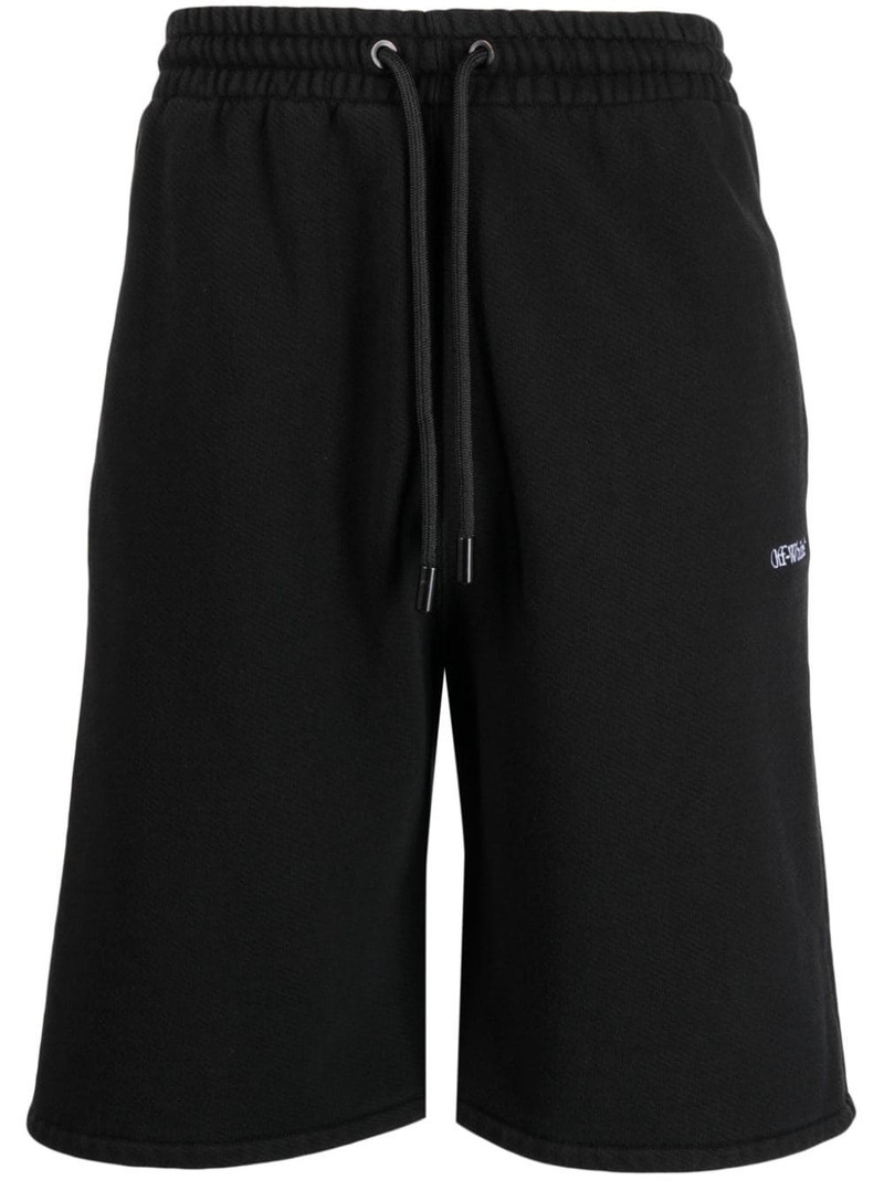 Stitch Diag cotton track shorts 1