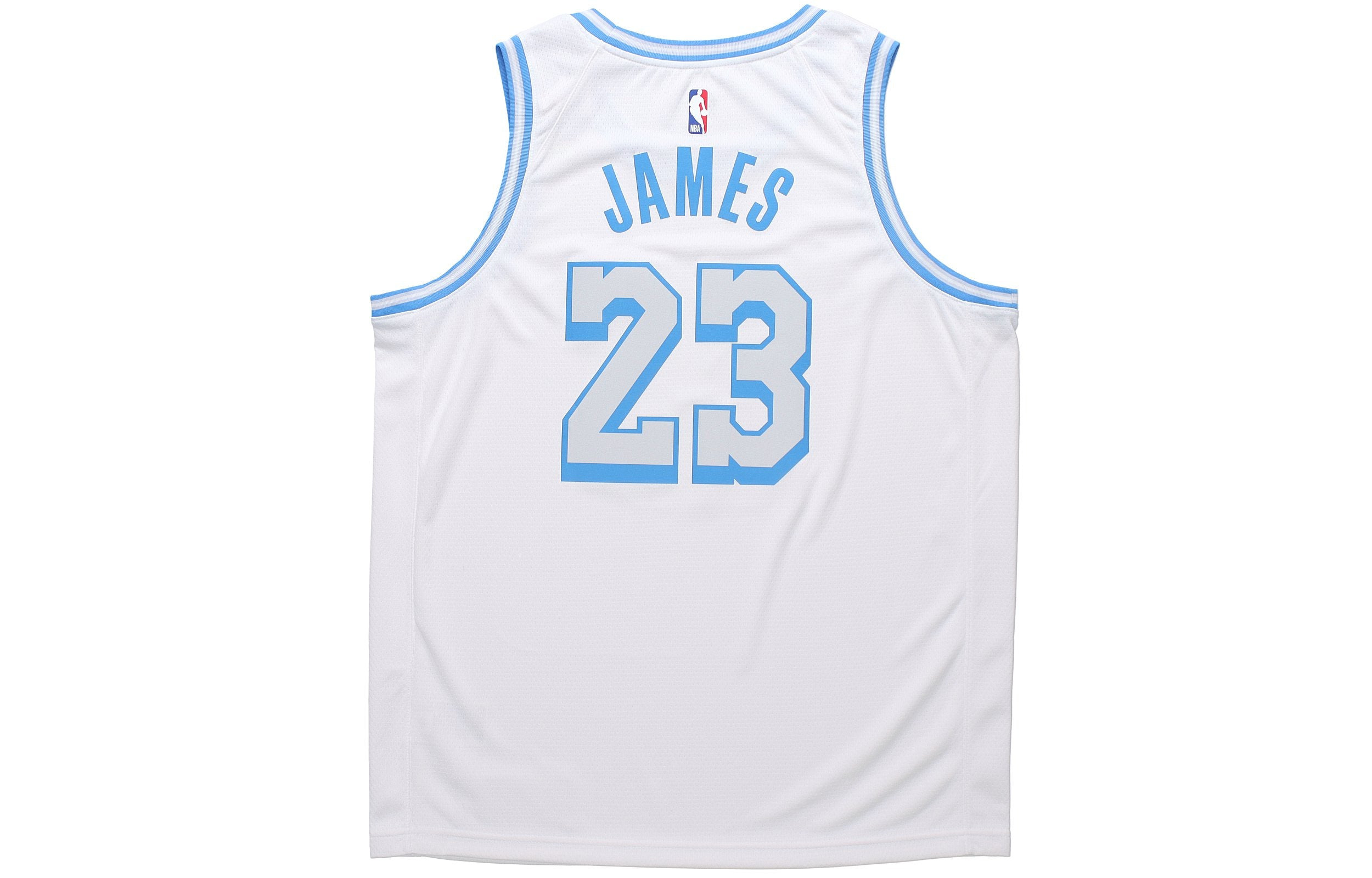 Nike NBA City Edition Lakers LeBron James Dri-FIT Swingman Jersey Vest Mens White CN1737-102 - 2