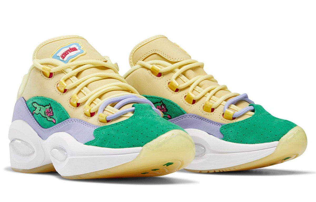 Reebok BBC Ice Cream x Question Low 'Yellow Lilac Glow' FZ4345 - 3