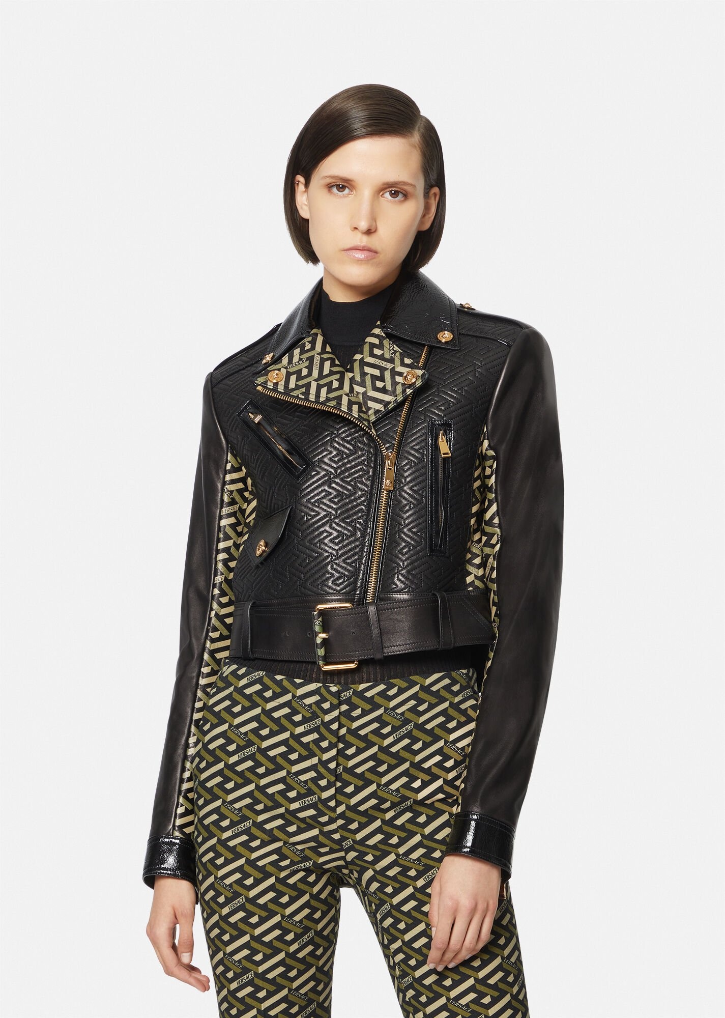 La Greca Quilted Leather Jacket - 2