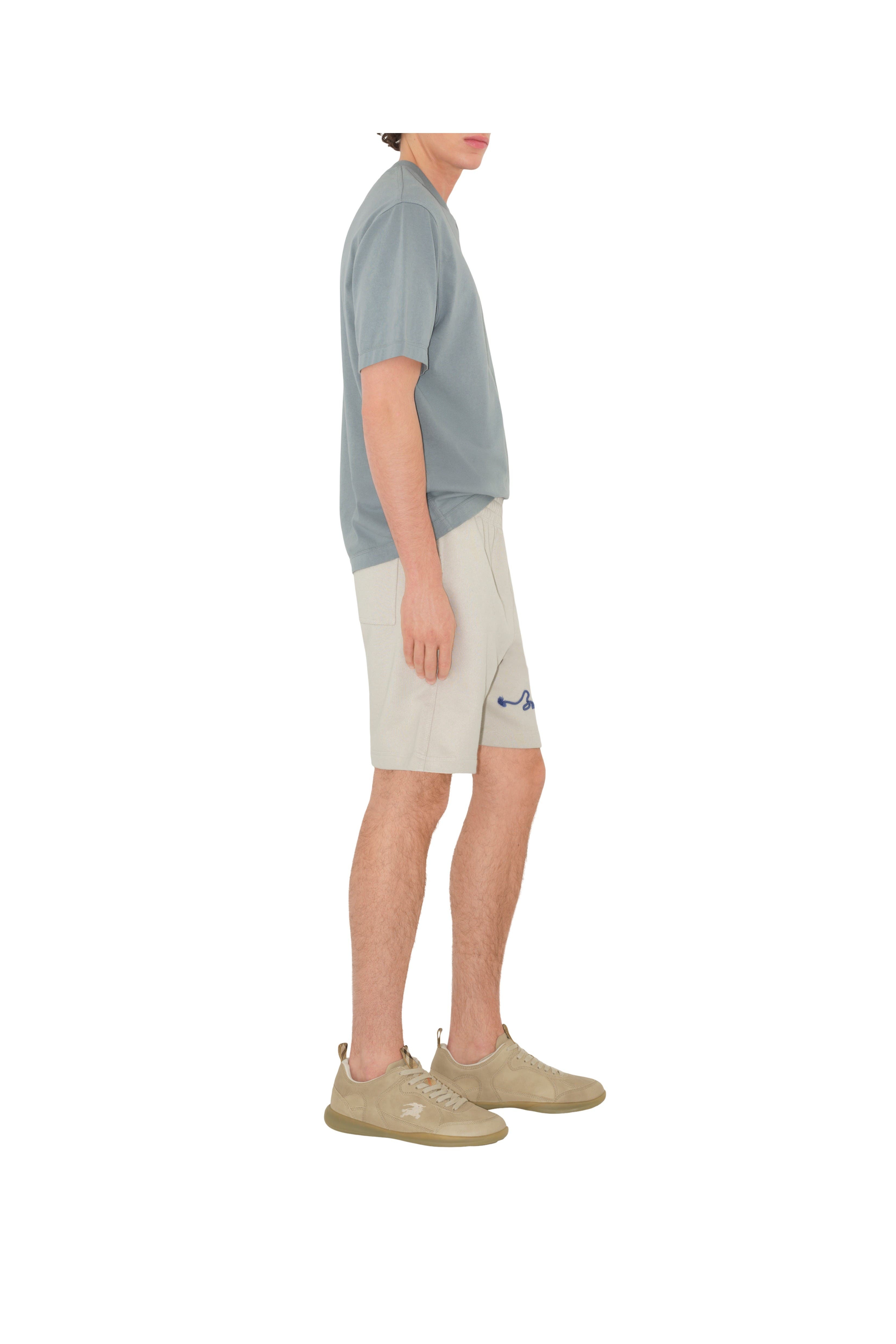 burberry Knot Cotton Shorts in Sail at Nordstrom - 4
