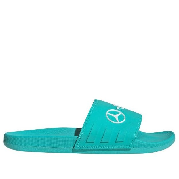 adidas x Mercedes AMG Adilette Slides 'Petronas Formula One Team Mint Rush' JR1071 - 2