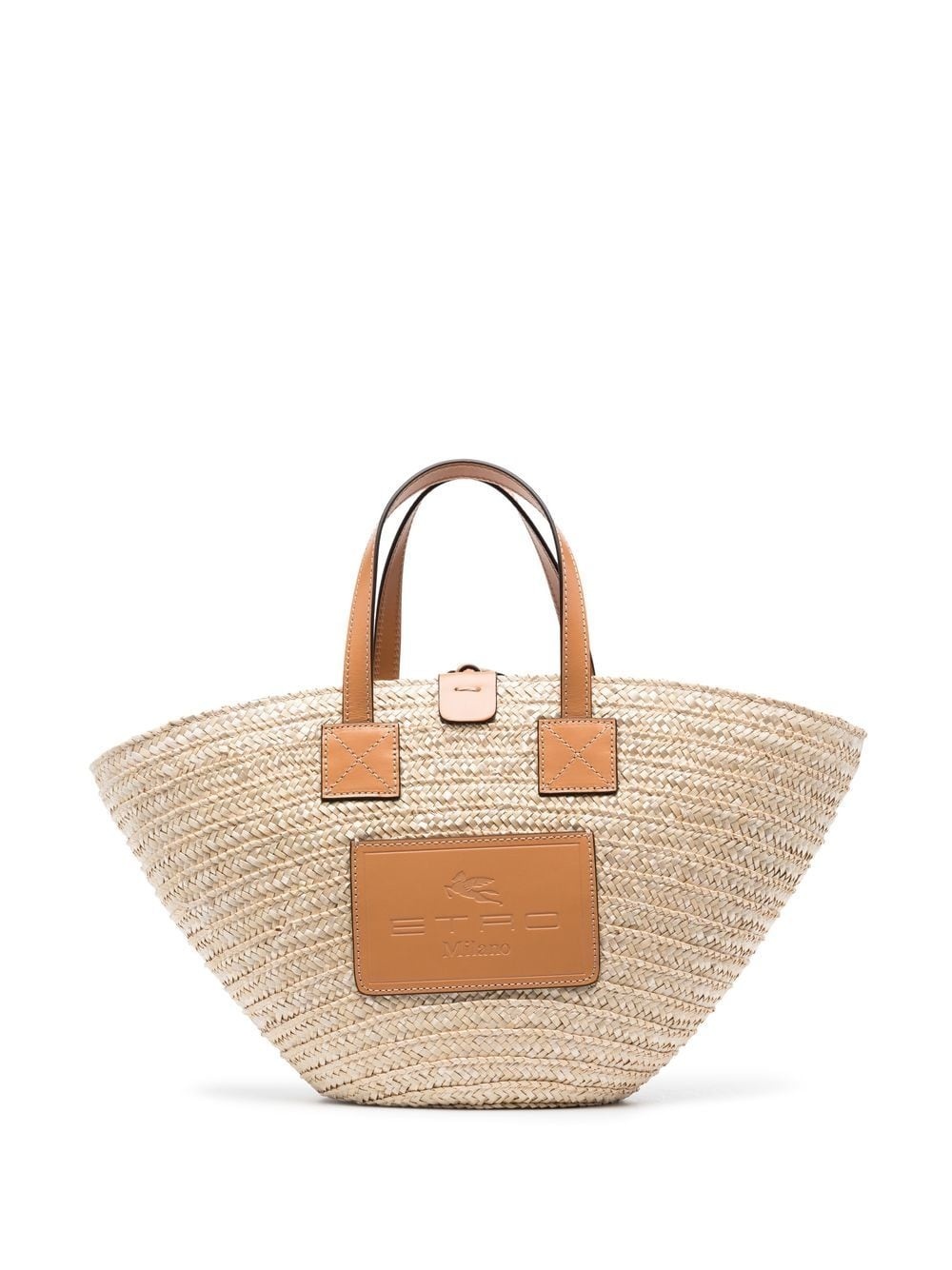 woven-straw tote bag - 1