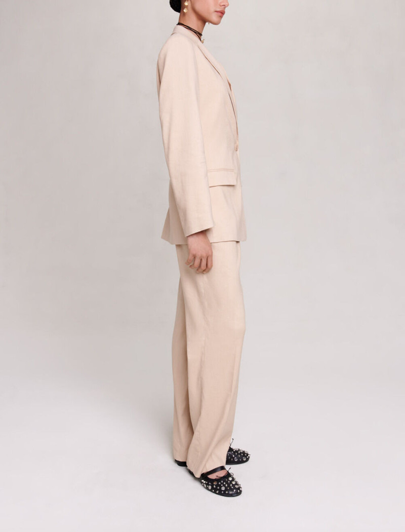 Linen blend blazer 3