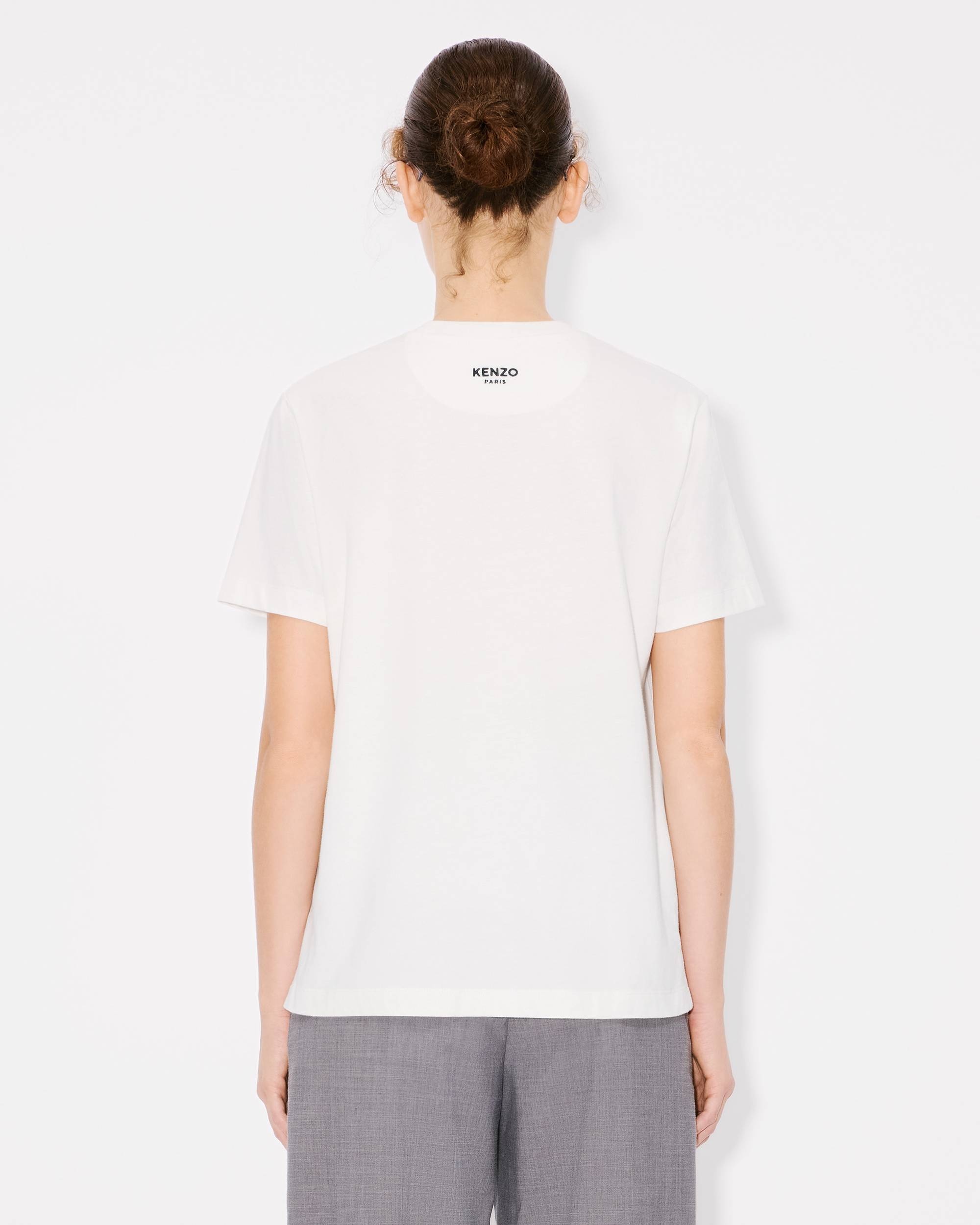 'Boke Flower' embroidered loose T-shirt in cotton - 4