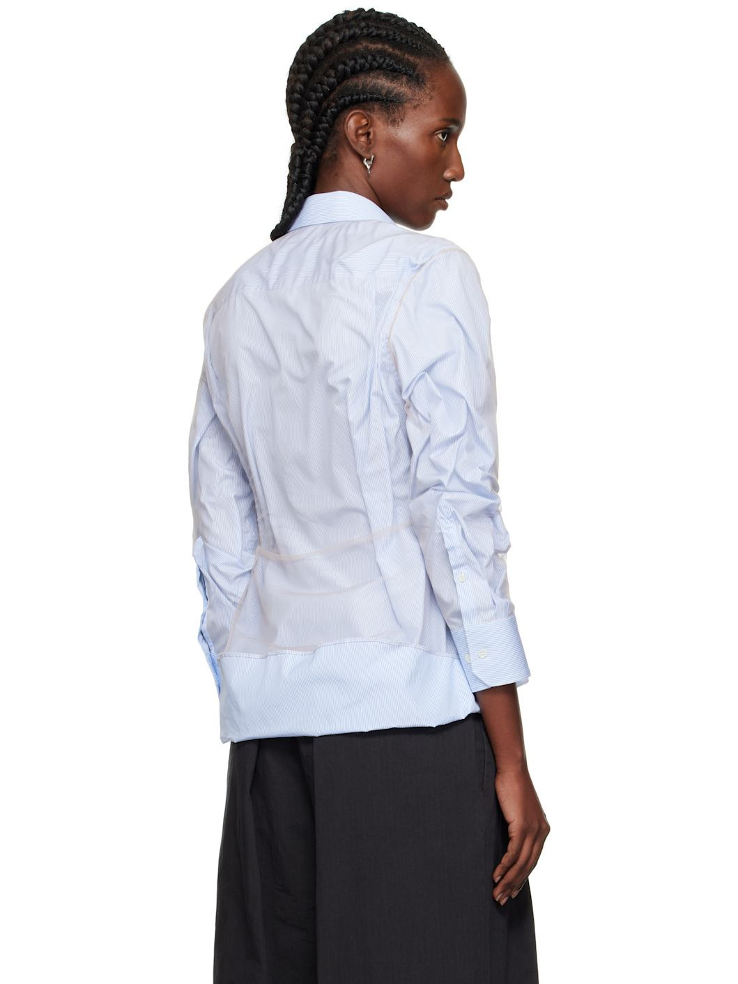 Blue Organic Cotton Shirt - 3