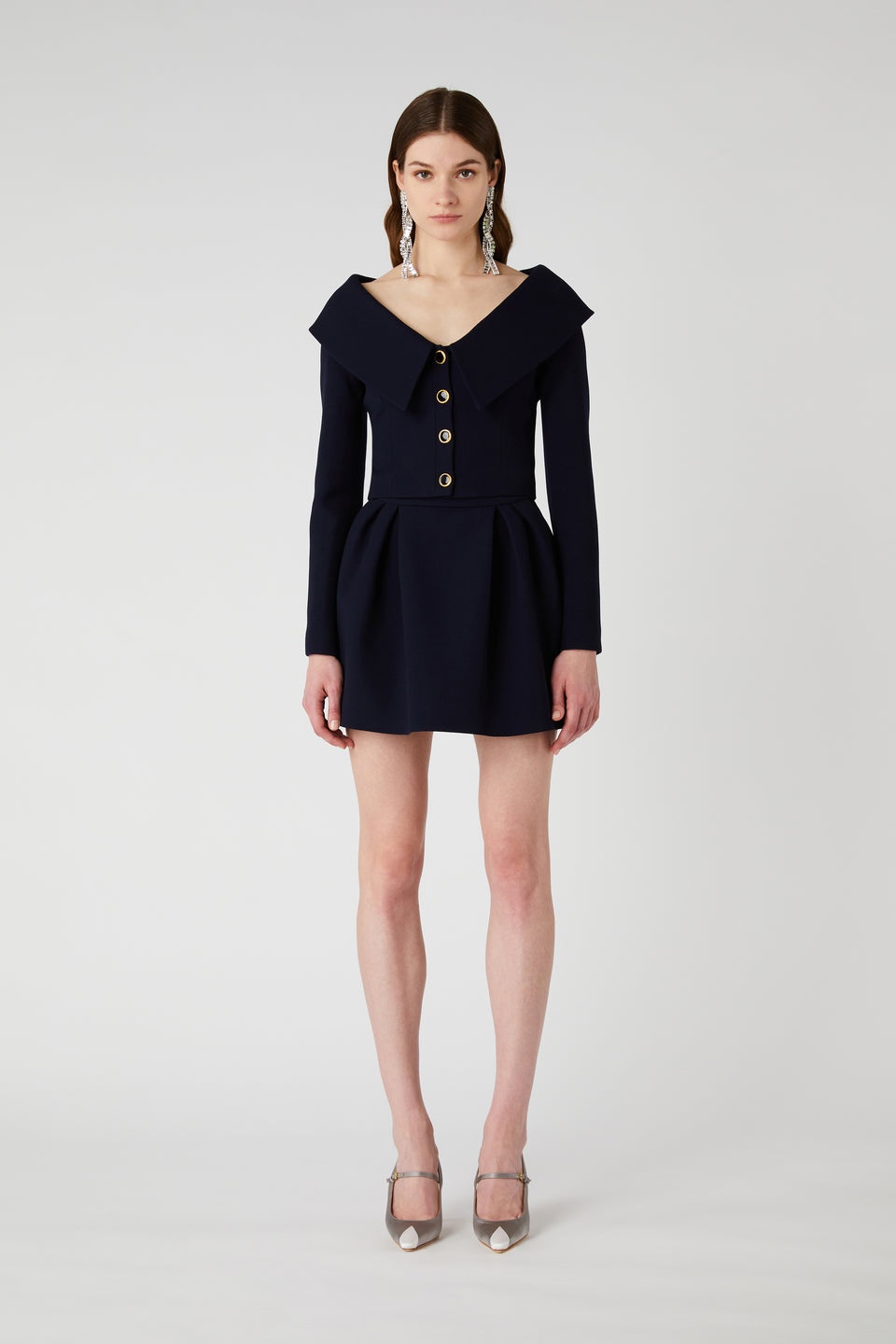 WOOL MINI SKIRT WITH POCKETS - 4