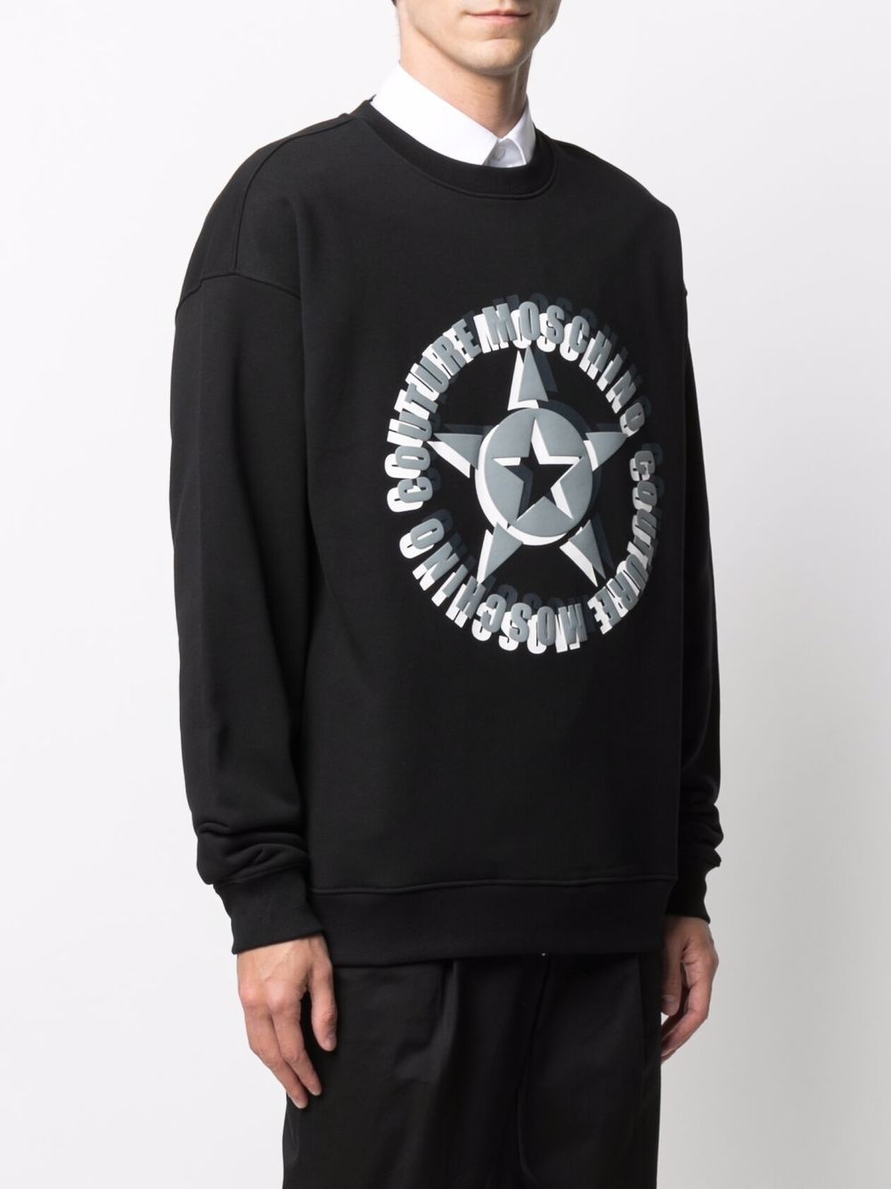 star print logo sweatshirt - 3