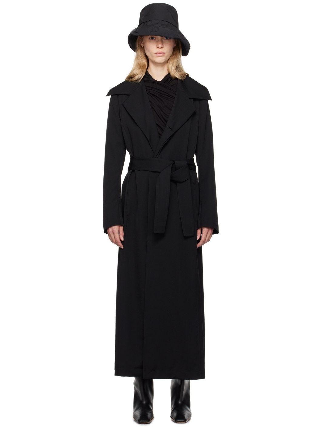 Black R-Basic Coat - 1