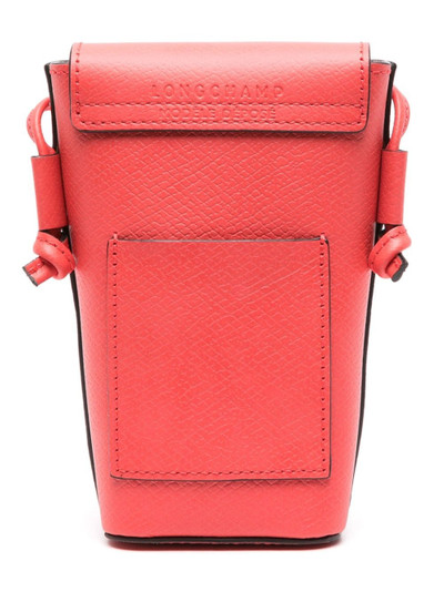 Longchamp Ãpure leather phone pouch outlook