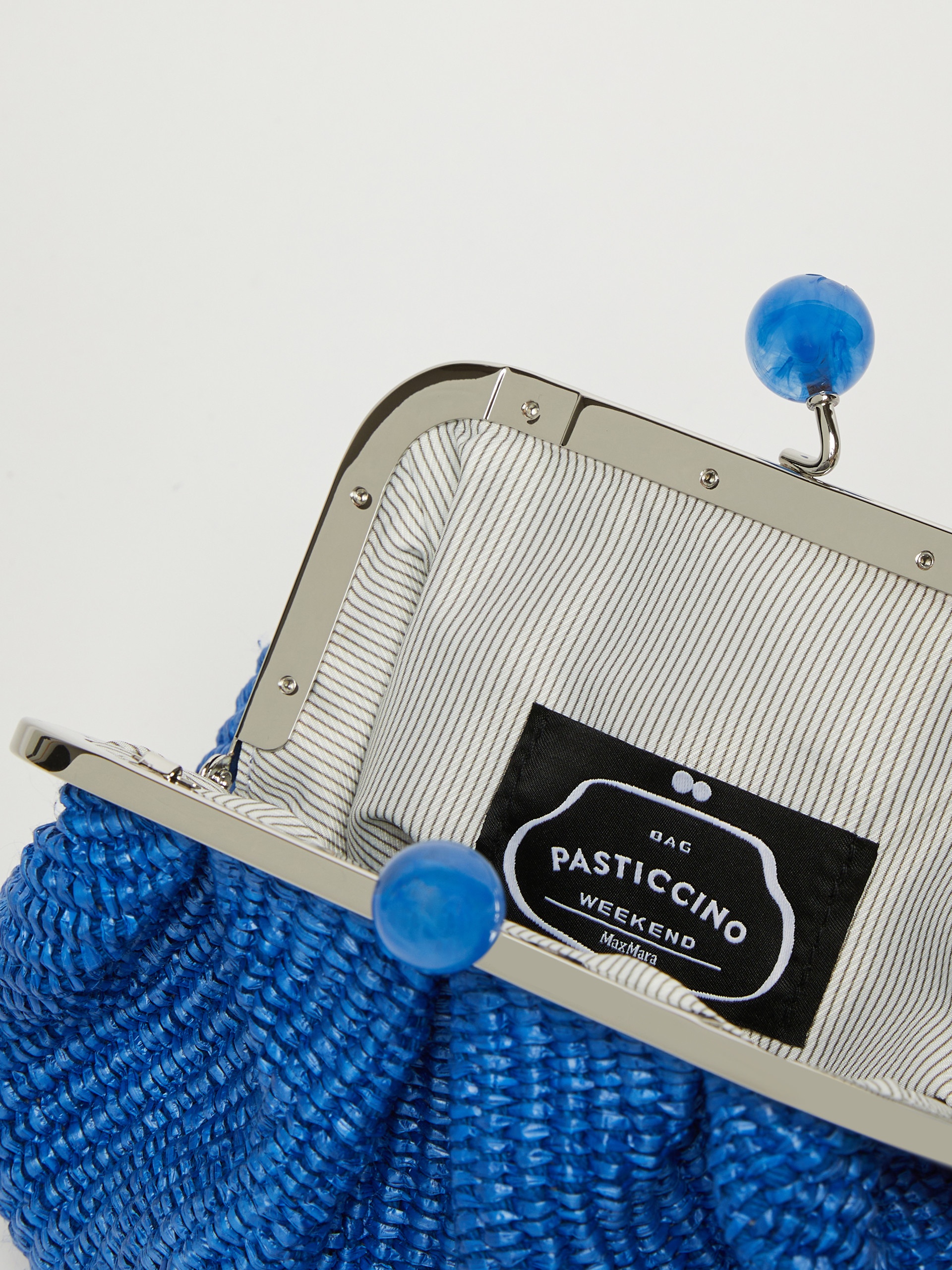 PALMAS Small raffia-effect Pasticcino Bag 5