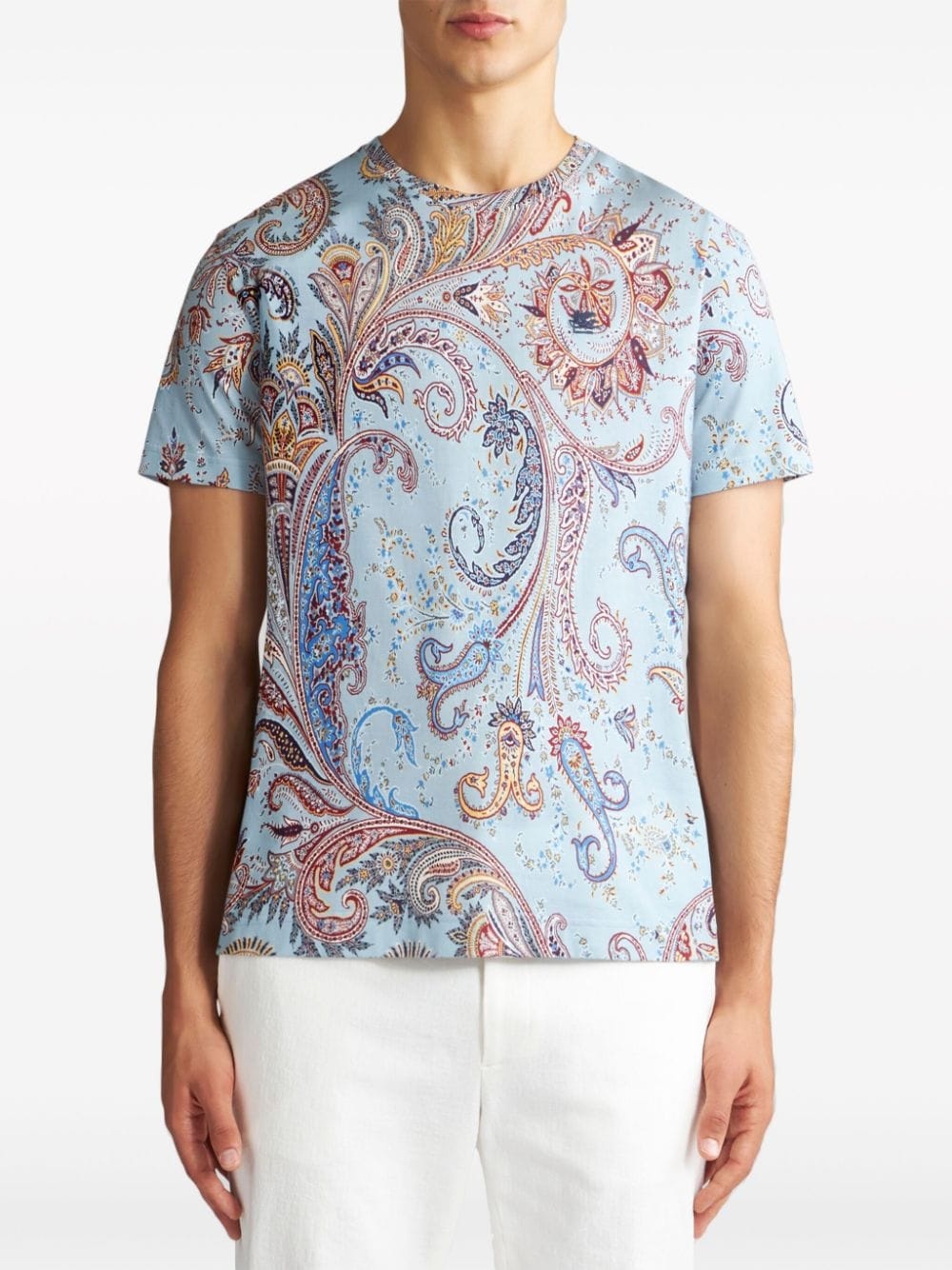 paisley-print cotton T-shirt - 2
