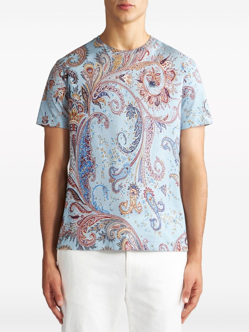 Etro paisley-print cotton T-shirt outlook