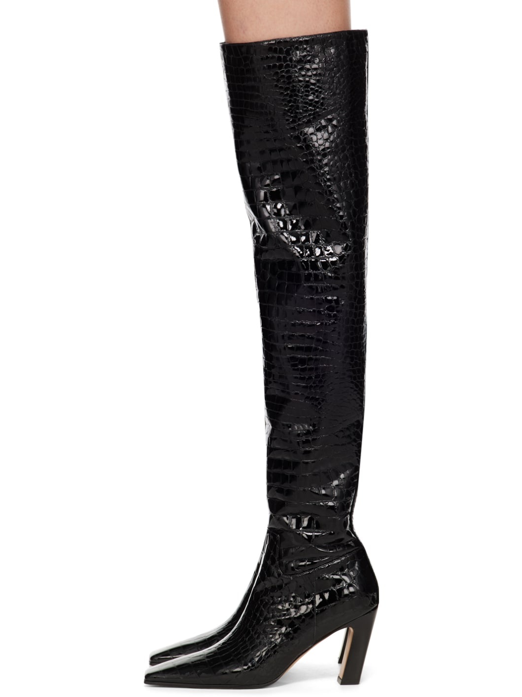 Black 'The Marfa' Over-The-Knee Boots - 3