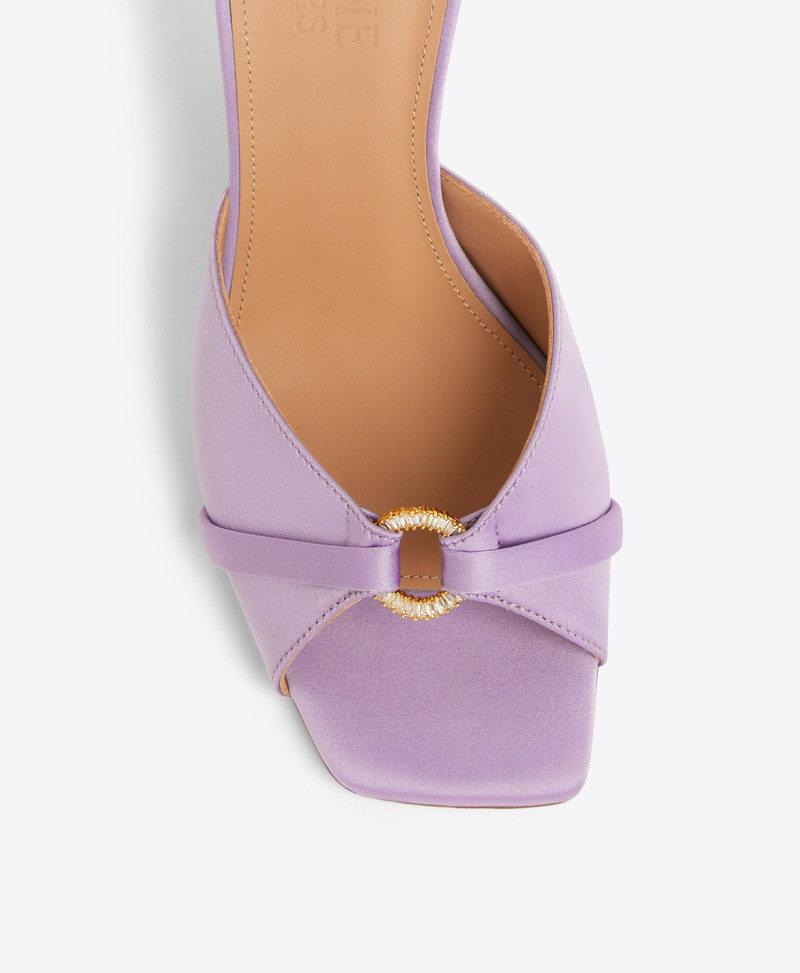 Patricia 70 Lilac Satin Sandals 4