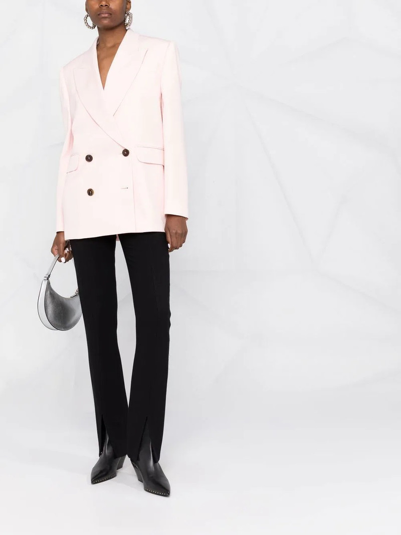Alexander McQueen double-breasted boxy blazer outlook