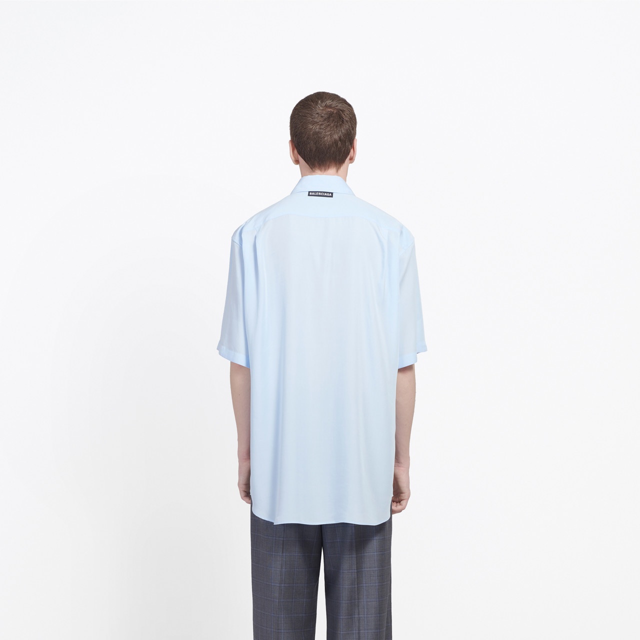 Short Sleeves Shirt With Logo Tab - 5
