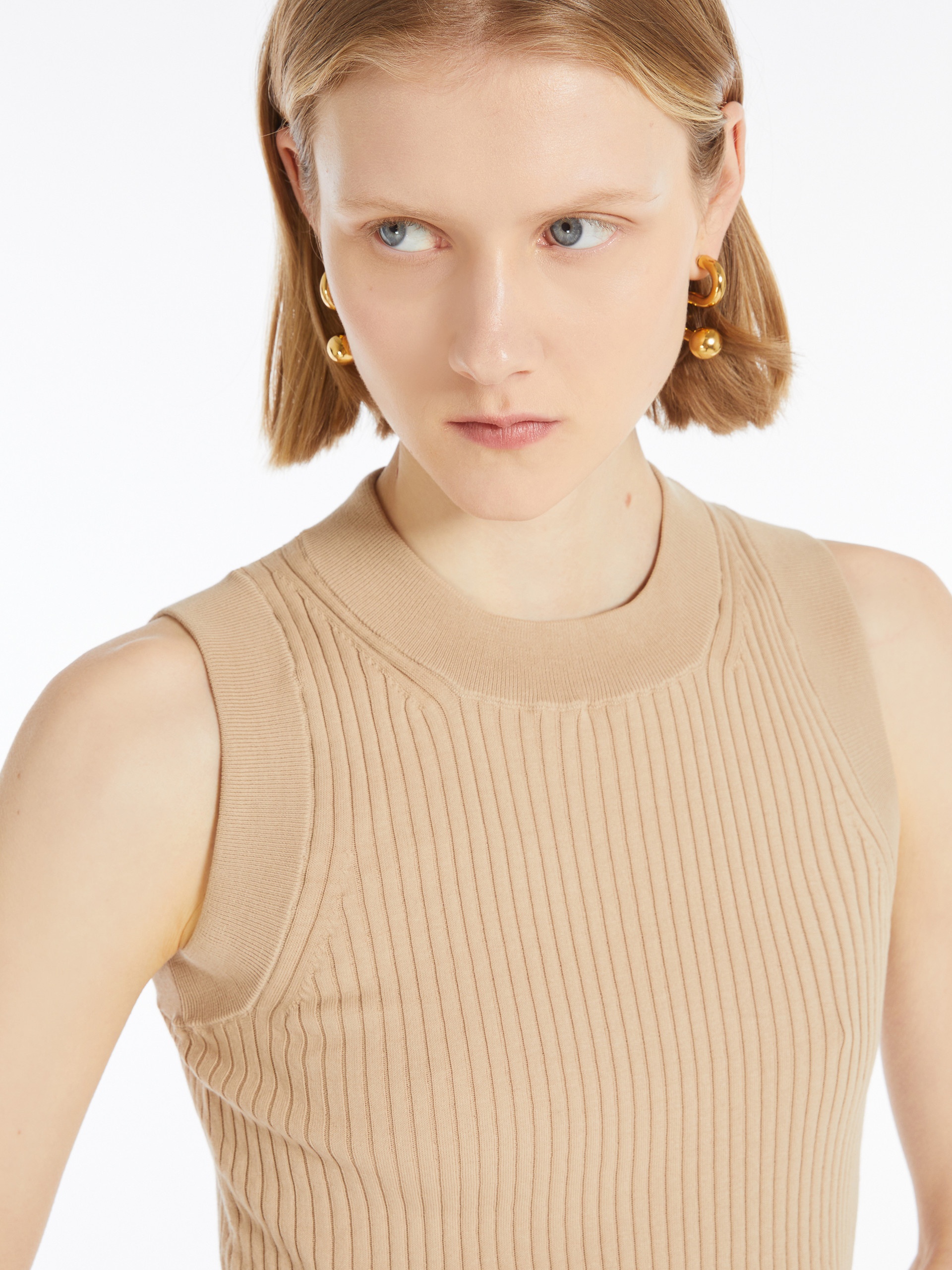 TIONE Ribbed cotton tank top - 5