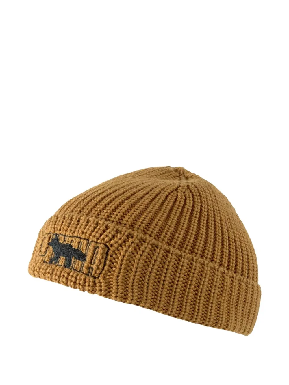 x Maison Kitsune ribbed beanie hat - 1