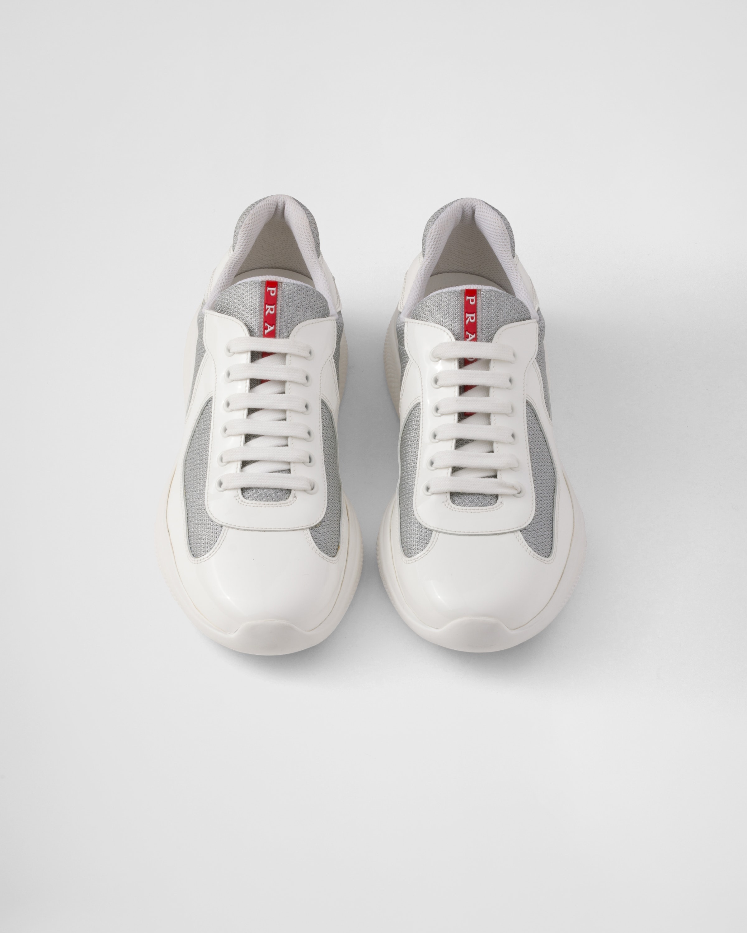 Patent leather and technical fabric Prada America's Cup sneakers - 3