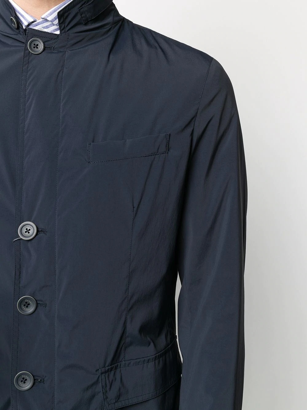 waterproof single-breasted jacket - 5