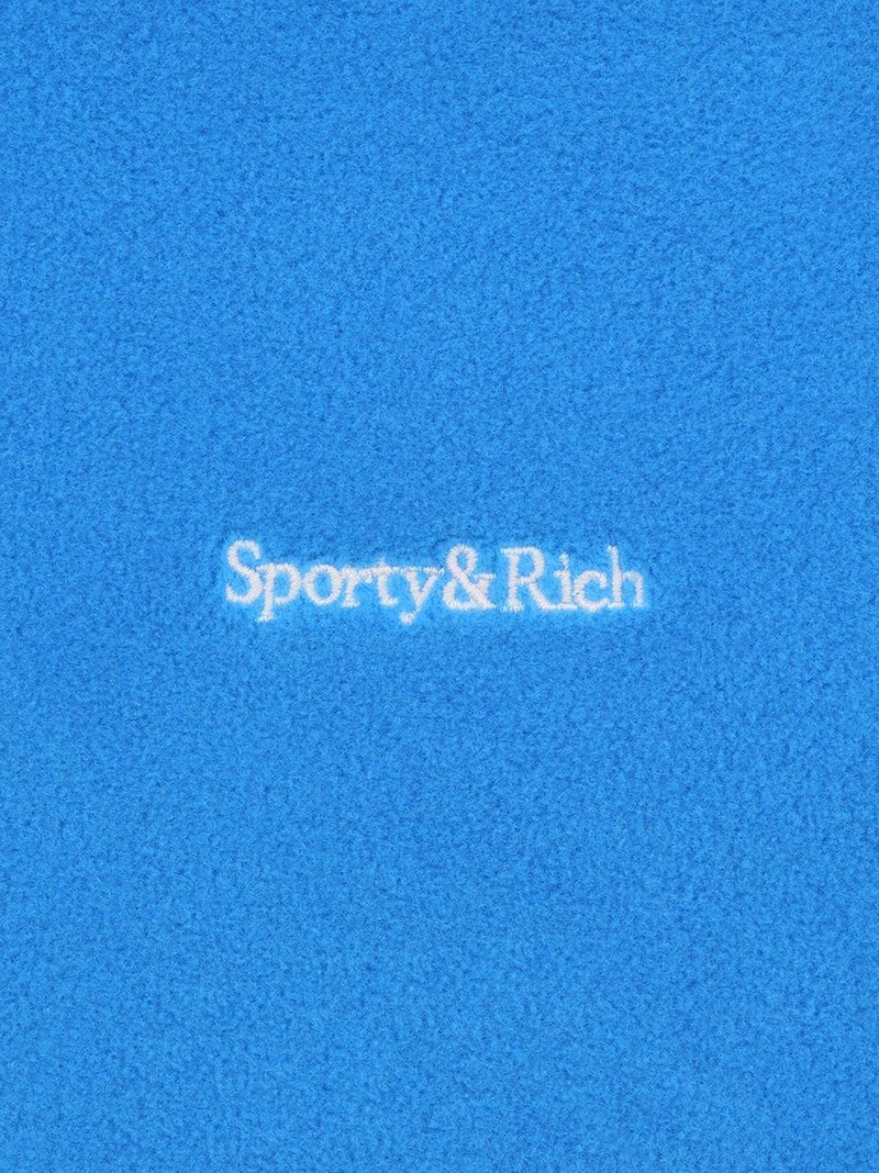 Sporty & Rich logo-embroidered fleece sweatshirt outlook