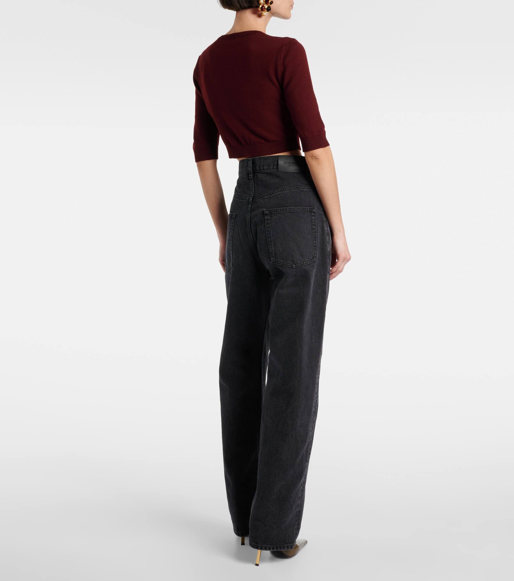 High-rise wide-leg jeans - 3