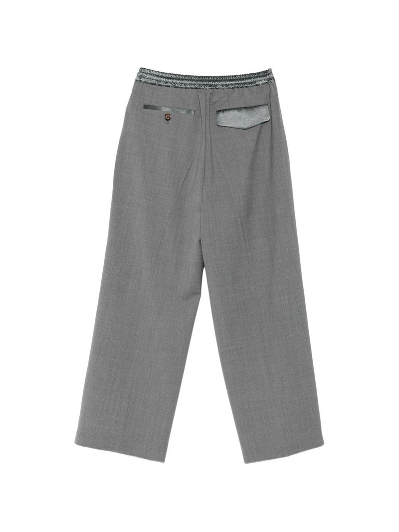 UNDERCOVER panelled elasticated-waist trousers outlook