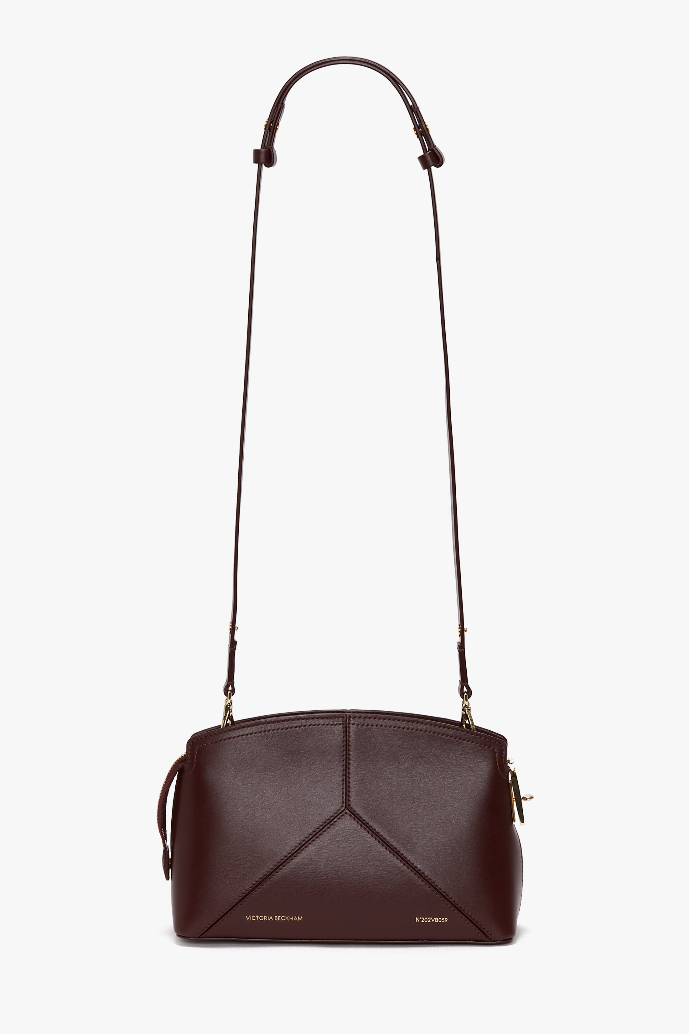 Victoria Cross Body In Burgundy Leather - 1