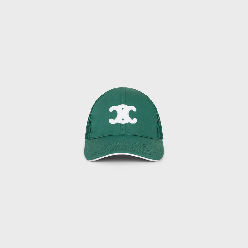 CELINE triomphe mesh baseball cap outlook