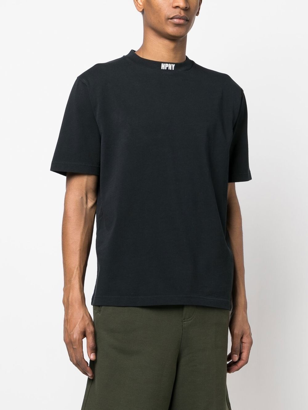 logo-patch crew neck T-shirt - 3