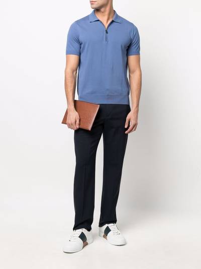 Canali zipped polo shirt outlook