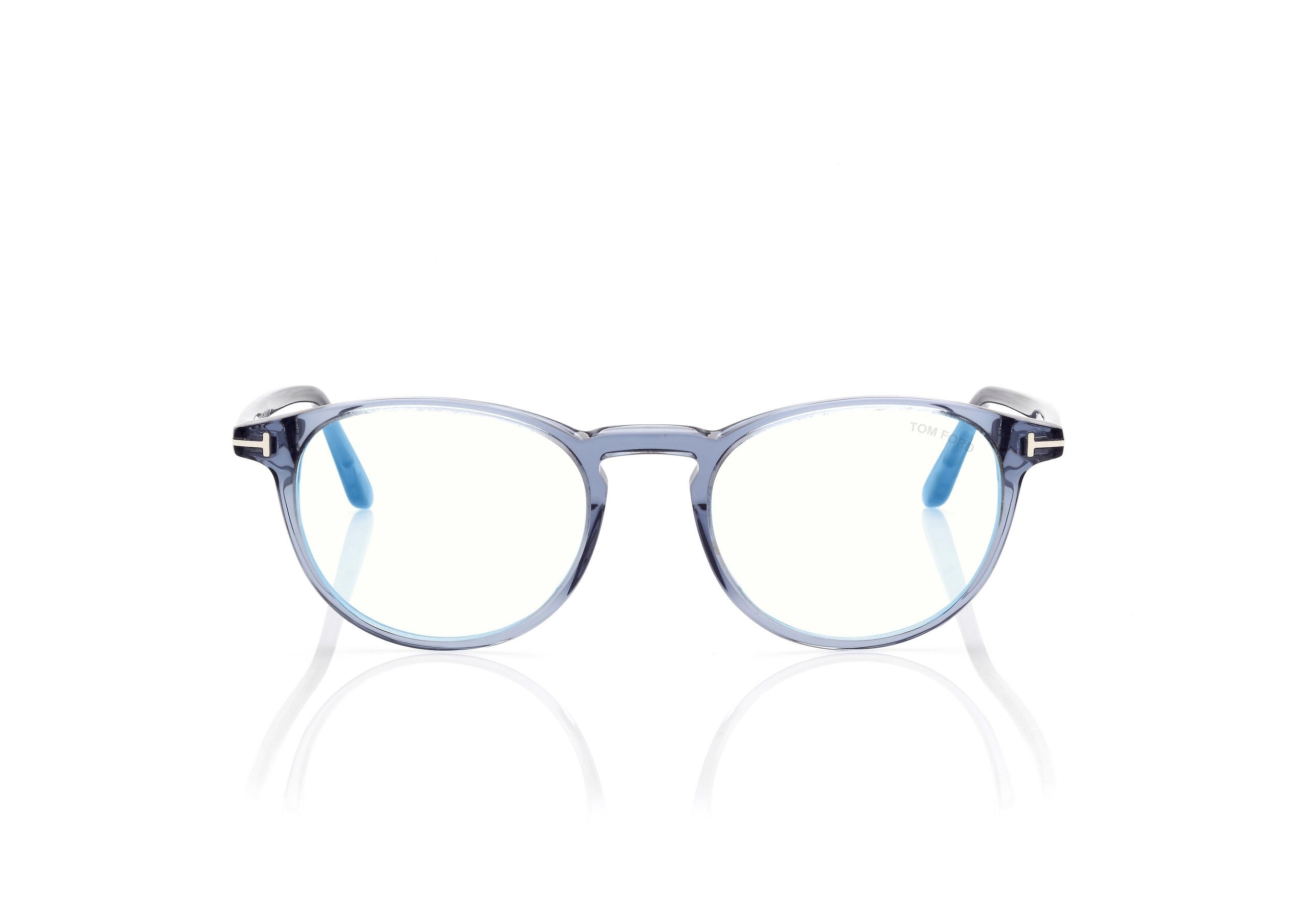 BLUE BLOCK ROUND OPTICALS - 1