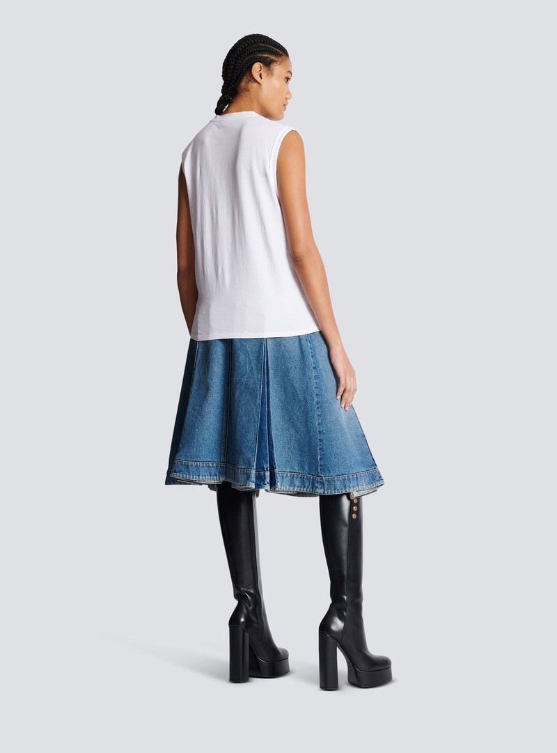 Flocked Balmain Paris T-Shirt 4