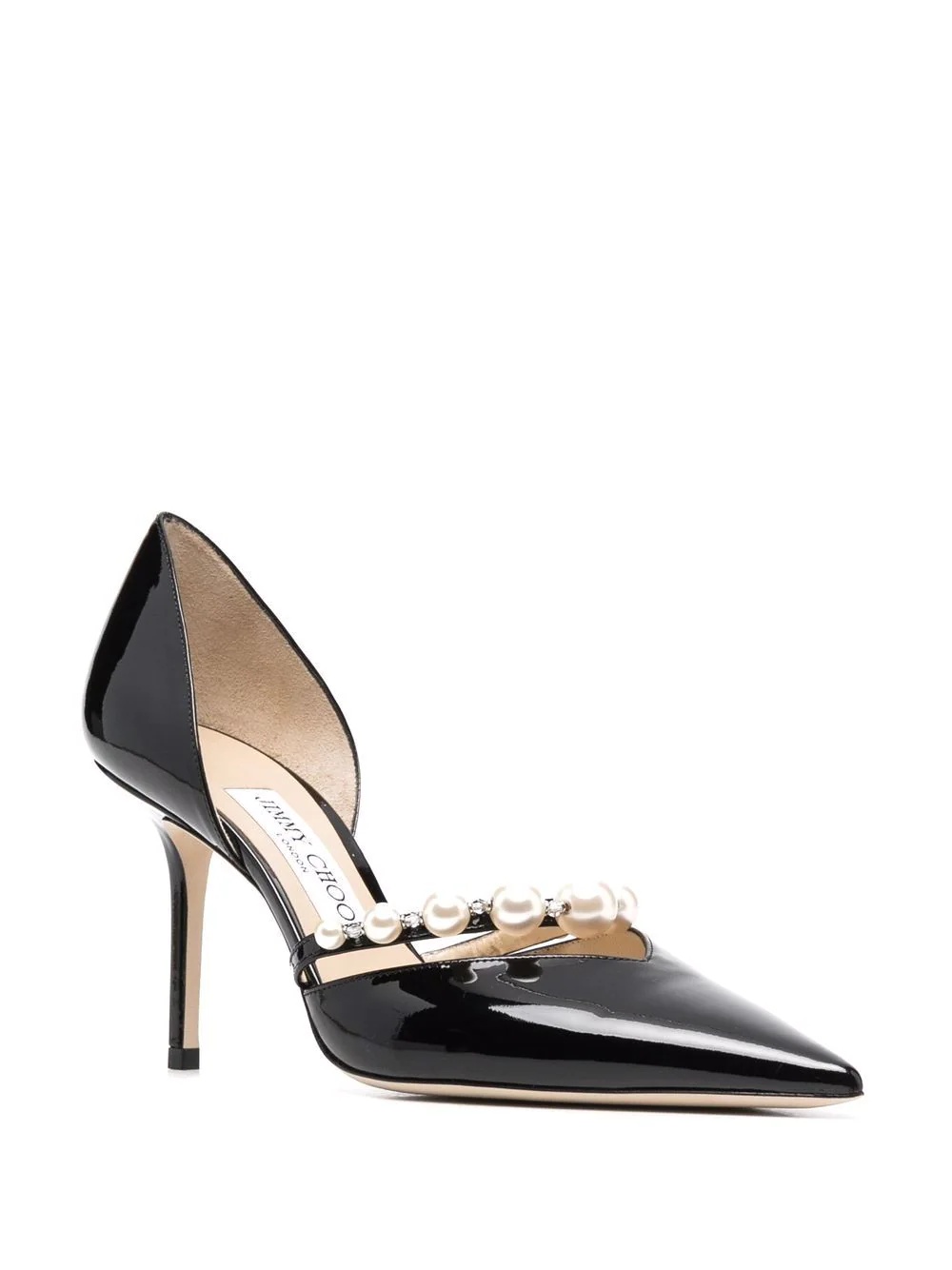Aurelie 85mm pearl-embellished pumps - 2