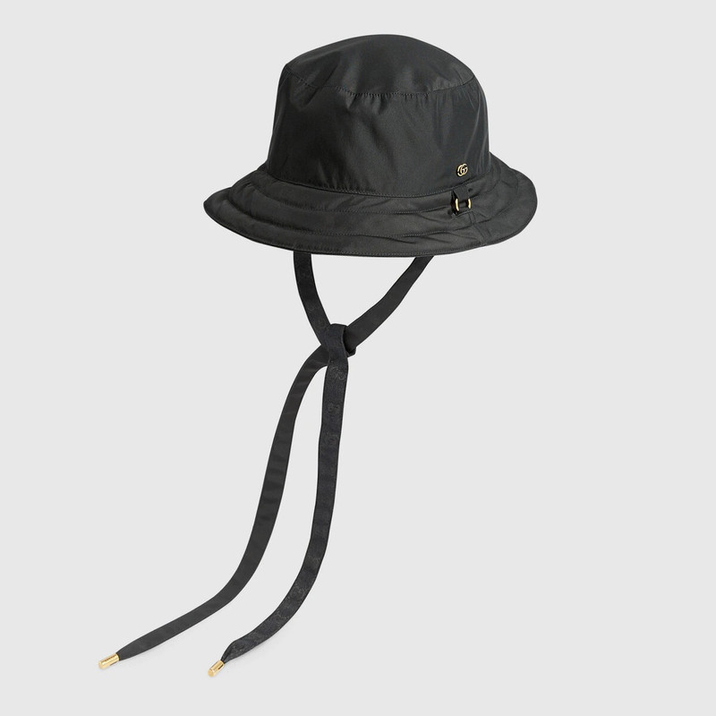 Reversible hat in GG canvas and nylon 4