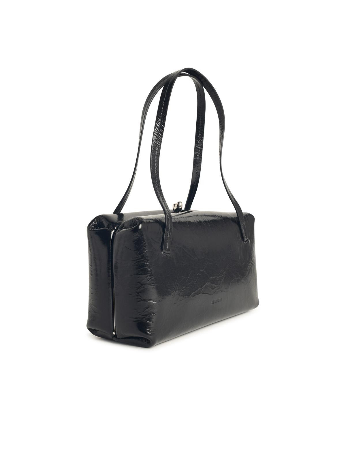 Jil Sander Small 'Goji Pillow' Black Leather Bag Women - 2