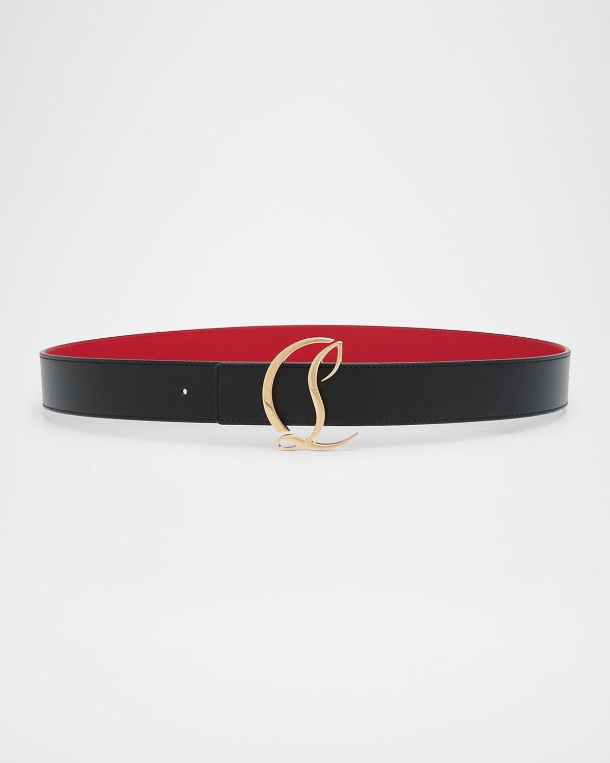 CL Logo Leather Belt - 1