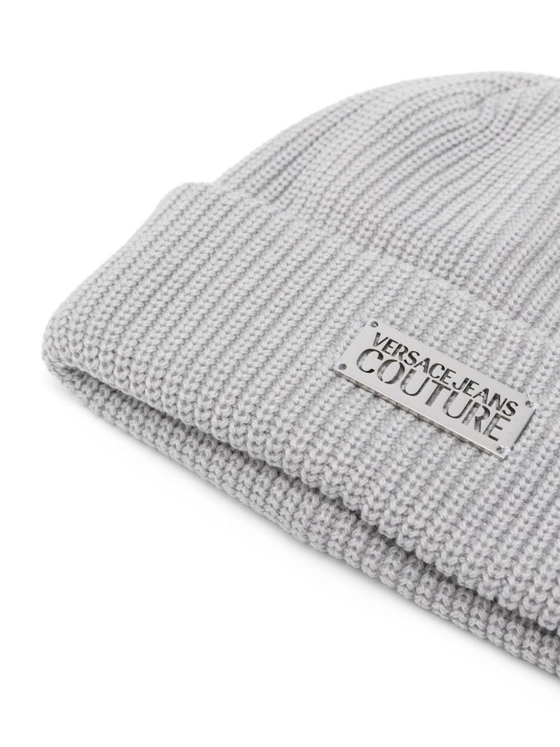 VERSACE JEANS COUTURE ribbed-knit beanie hat outlook