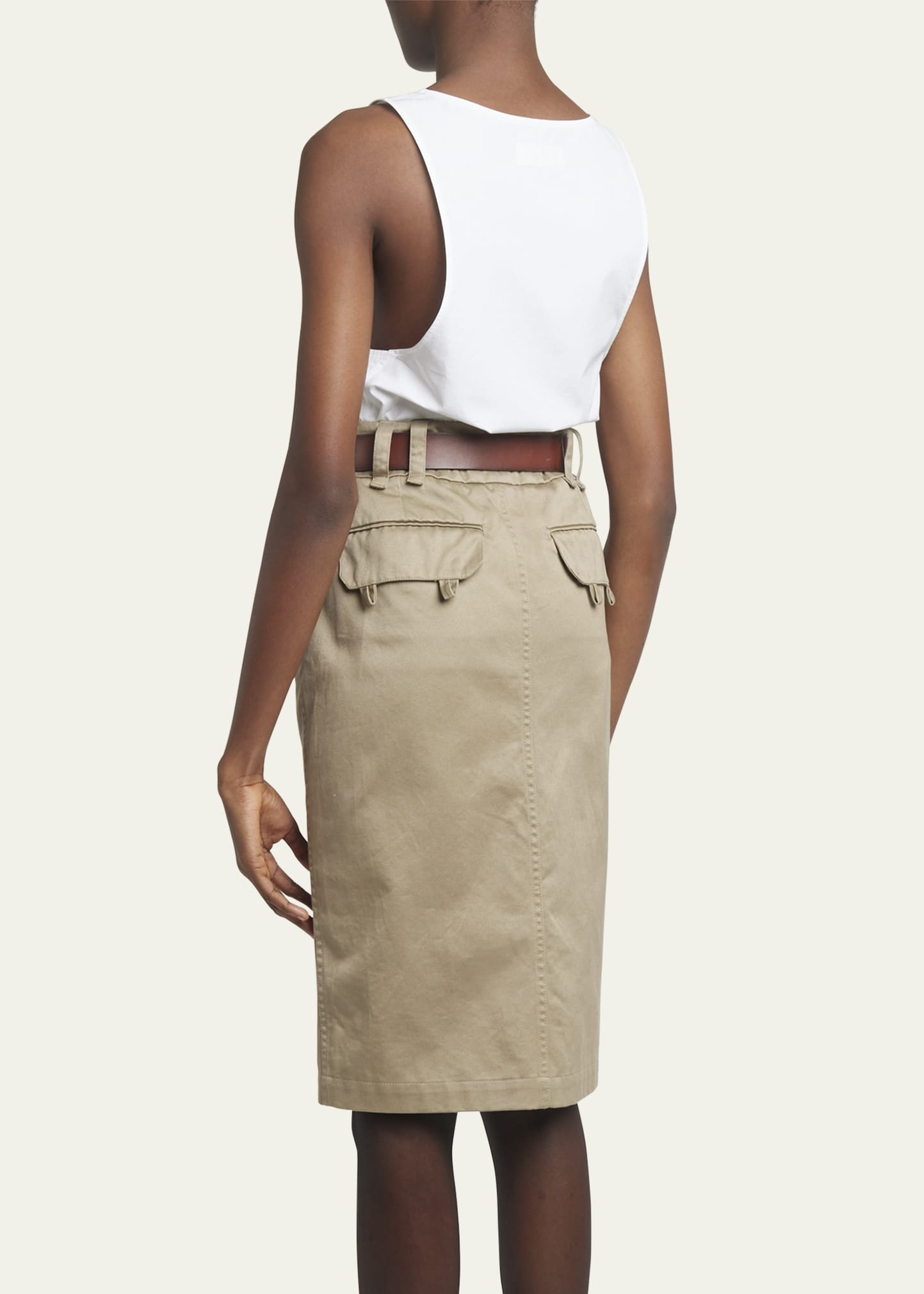 Scoop-Neck Cotton Tank Top - 3