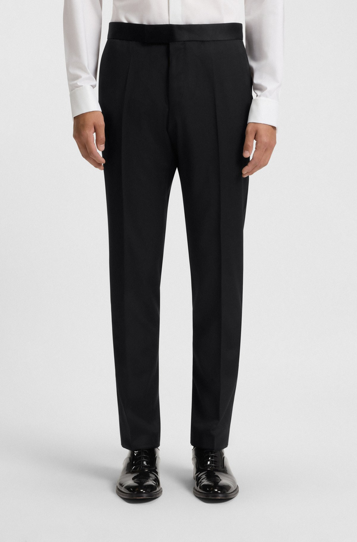 TUXEDO TROUSERS IN VIRGIN-WOOL SERGE - 2