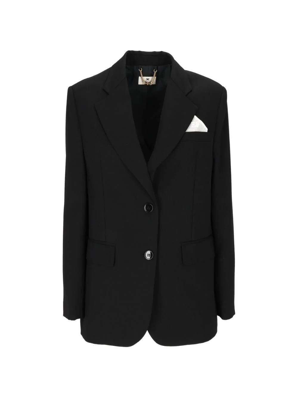 pocket-square-detail single-breasted blazer - 1